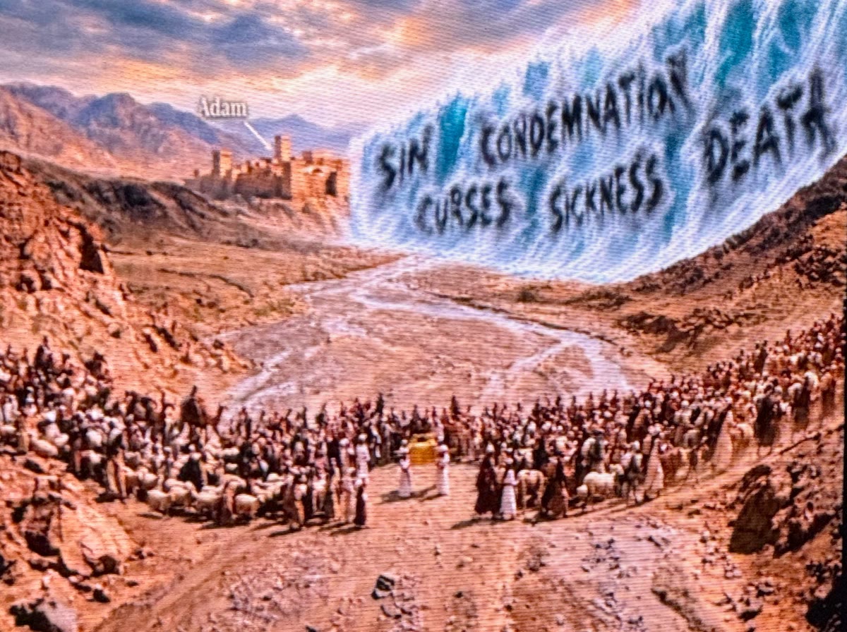The crossing of the Jordan, illustration
