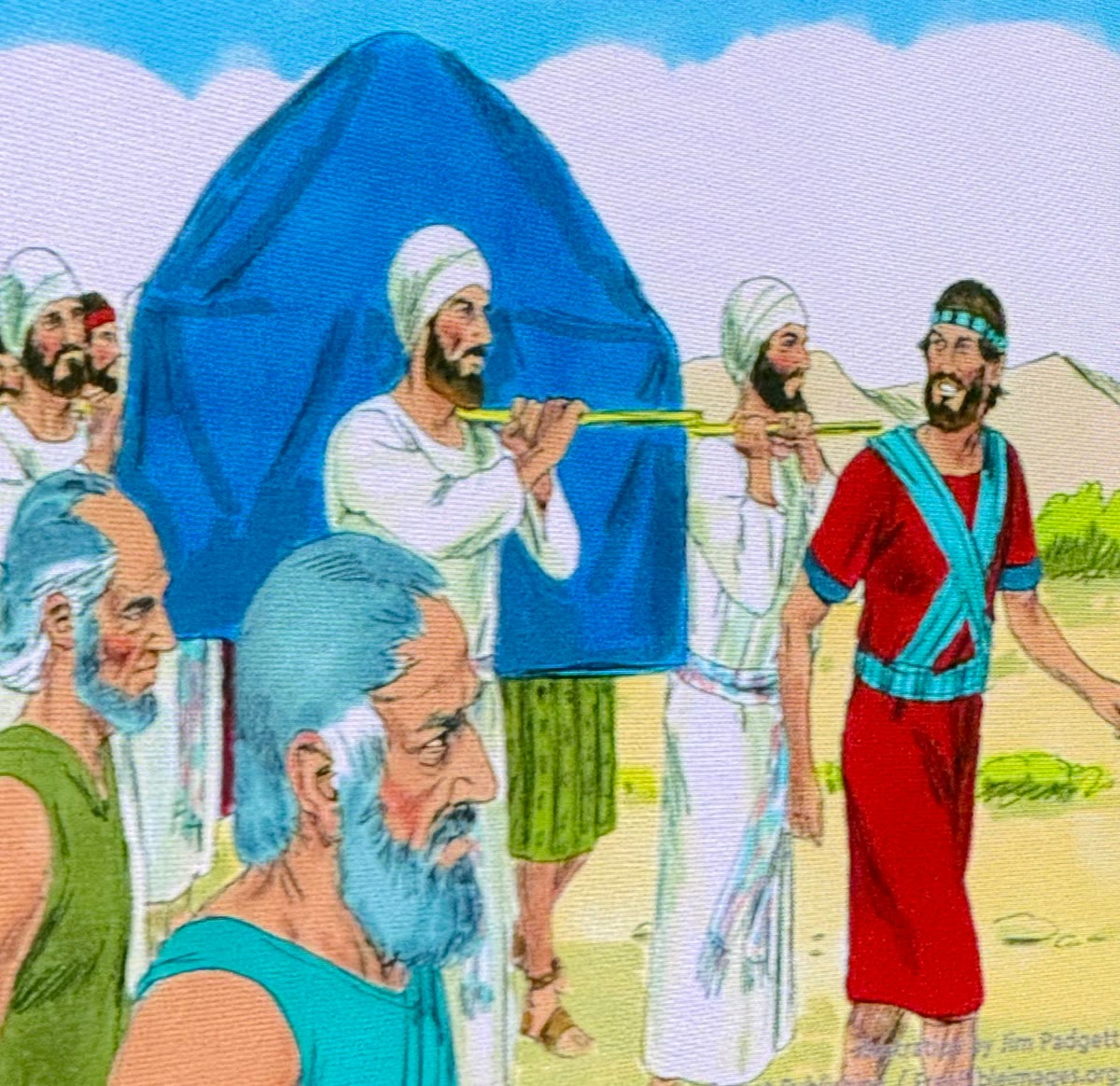 The crossing of the Jordan, illustration