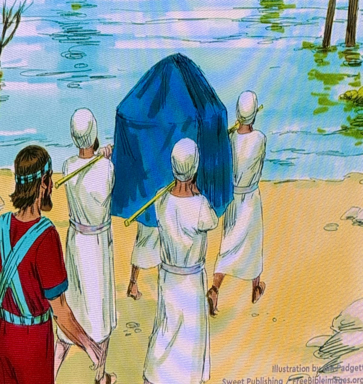 The crossing of the Jordan, illustration